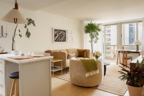 A view of a unit's layout.