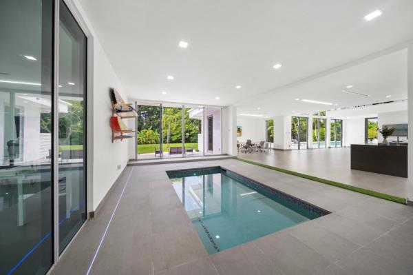 There's an indoor pool too