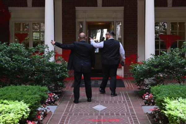 A photo of Brooklyn Museum board members. Some were targeted by antisemitic vandals.
