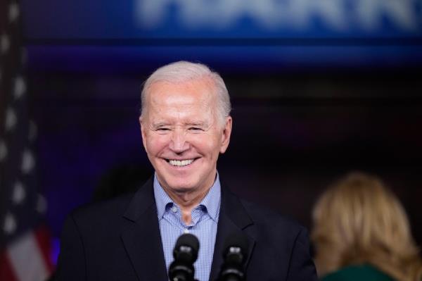 President Joe Biden speaks at a campaign event, Saturday, March 9, 2024, in Atlanta. 