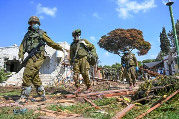Much of the settlement has been razed to the ground during brutal fighting between Hamas militants and Israeli soldiers (Picture: Getty Images)
