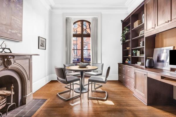 Interior of one of the townhouse's dining area.