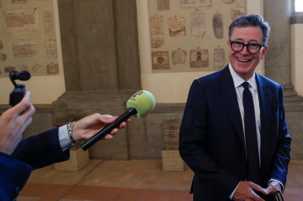 Stephen Colbert at  The Vatican in Rome, Italy