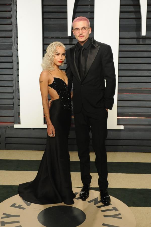 Zoe with Karl Glusman in 2017.