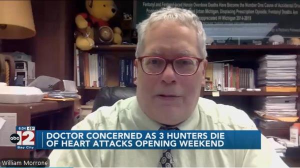 Dr. William Morrone, medical examiner for five Michigan counties.