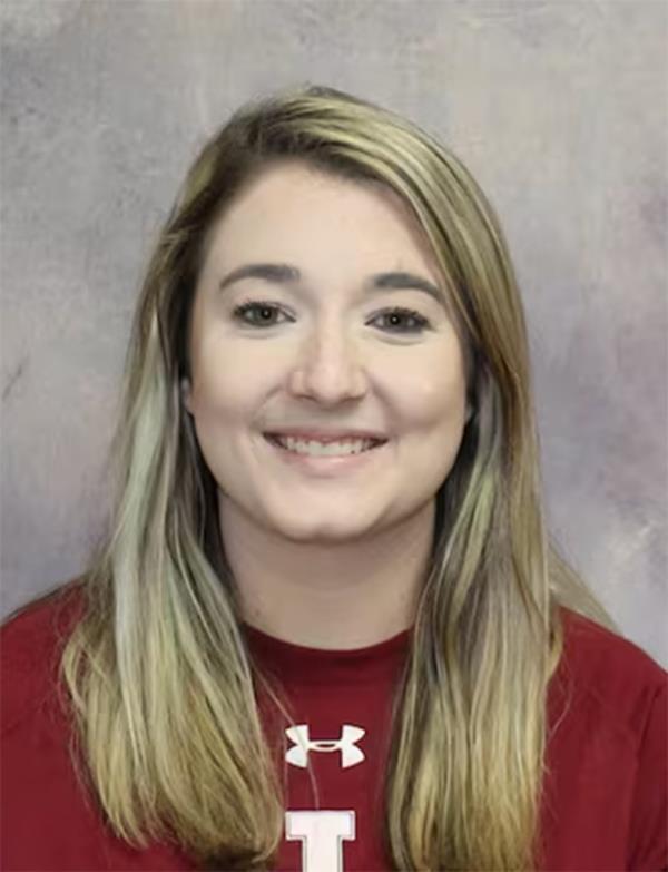 Ayden Burt, 28, was at a local rooftop bar while in town for the Texas High School Coaches Association Co<em></em>nference when she was struck by a bullet just after midnight