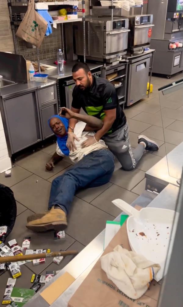 Video shows 7/11 employees savagely beat Cali thief who filled trash can with stolen tobacco. 