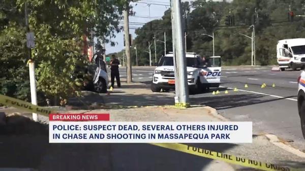 The deadly episode unfolded when the unidentified suspect sped off from an NYPD traffic stop around 11 p.m. Friday, Nassau Police Commissio<em></em>ner Patrick Ryder said at a news conference.