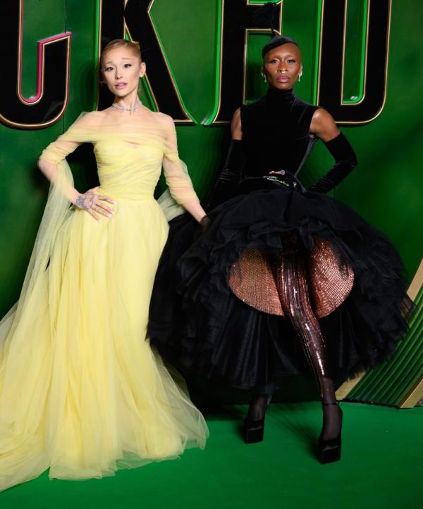Ariana Grande and Cynthia Erivo at the 
