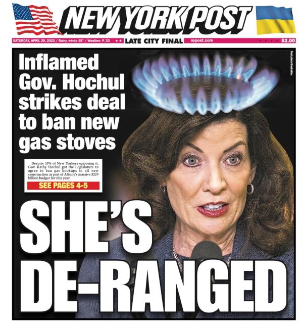 Hochul New York Post cover