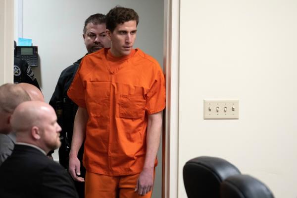 Bryan Kohberger, who is accused of killing four University of Idaho students in Nov. 2022, appears at a hearing in Latah County District Court, on Jan. 5, 2023, in Moscow, Idaho.