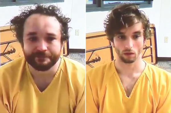 Tyler and Rickey Lowe allegedly tossed each other's reptiles into the snow.