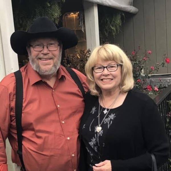 Jennifer Dennis with late husband Richard