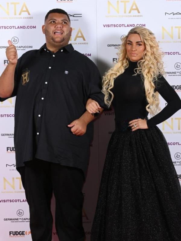 Mandatory Credit: Photo by David Fisher/Shutterstock for NTA (13446033fj) Harvey Price and Katie Price 27th Natio<em></em>nal Television Awards, Arrivals, OVO Arena Wembley, London, UK - 13 Oct 2022
