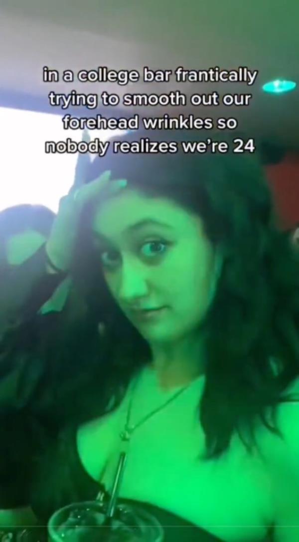 TikTokers with caption 