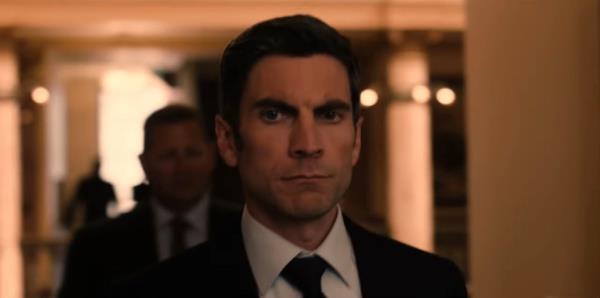 Wes Bently looking serious. 