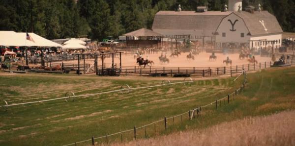 A shot of the ranch from the 