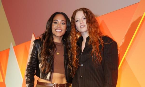 Alex Scott and Jess Glynne 