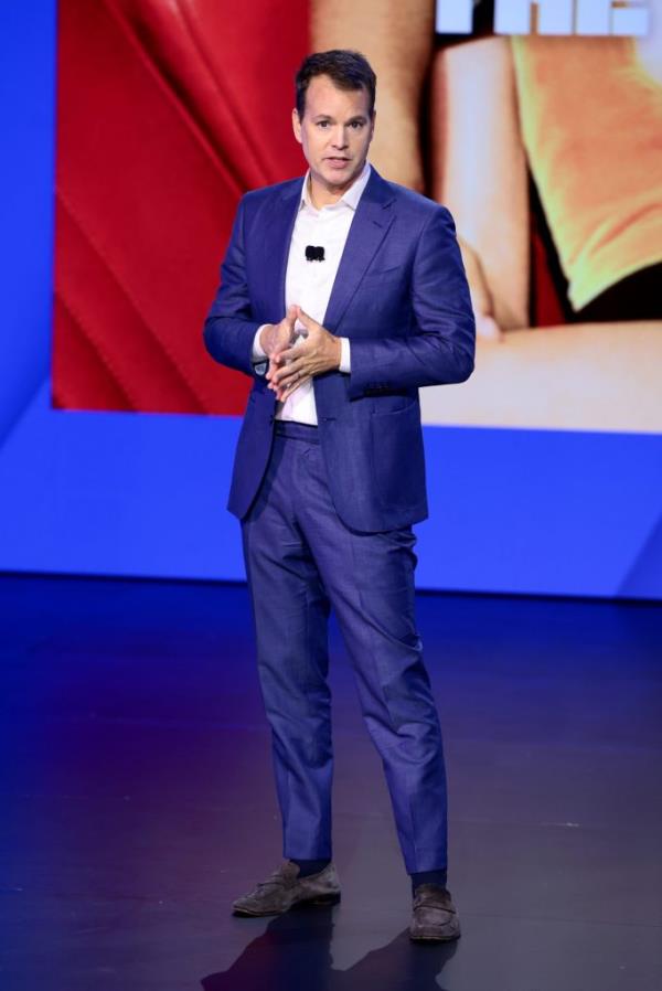 Casey Bloys, Chairman and CEO, HBO and Max Content, speaks o<em></em>nstage during the Warner Bros. Discovery Upfront 2023