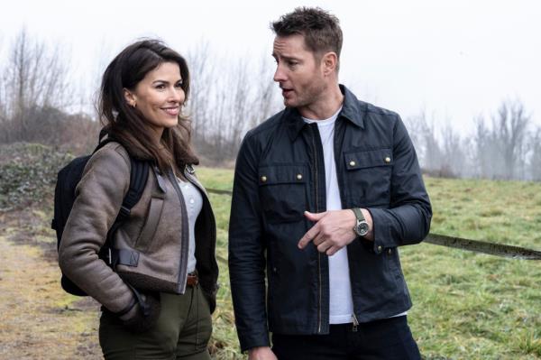 Sofia Pernas as Billie and Justin Hartley as Colter Shaw on 