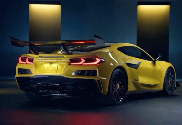 Yellow 2025 Chevrolet Corvette ZR1.