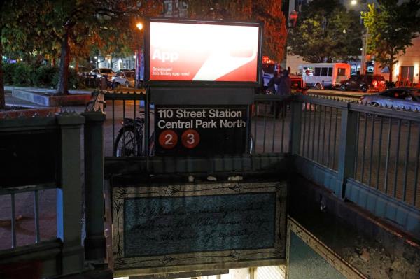 Central Park North and Lenox Avenue at 110th Street train station is the scene of a slashing. Victim received facial lacerations from a razor blade.