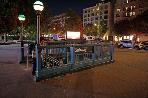 Central Park North and Lenox Avenue at 110th Street train station is the scene of a slashing. Victim received facial lacerations from a razor blade.