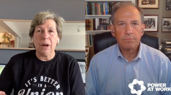 Randi Weingarten and Seth Harris