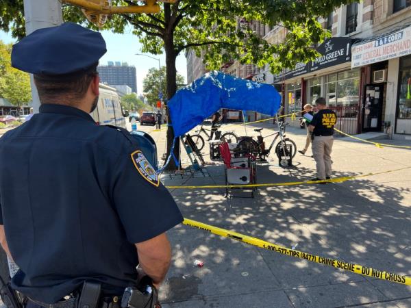 Shooting scene in Harlem