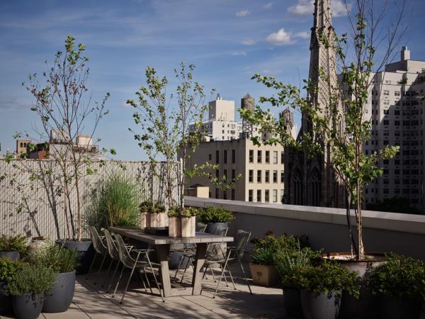 Relax al-fresco on the 1,000-square-foot terrace.