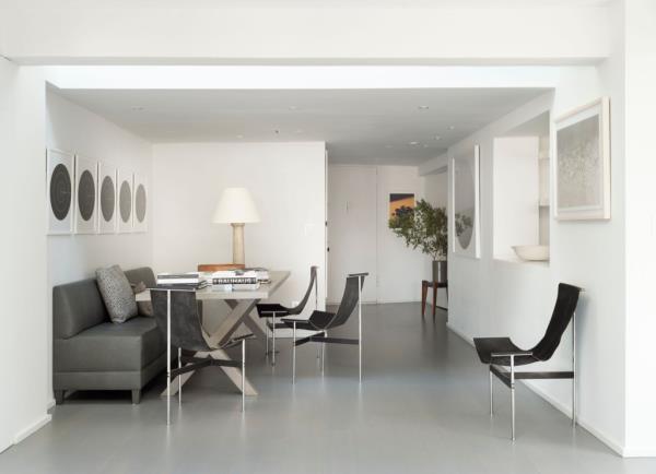 The penthouse has plenty of room for sitting areas.