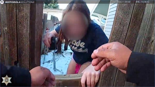 Ava Grace, the boy's sister, cried as she thanked deputies for saving them. 