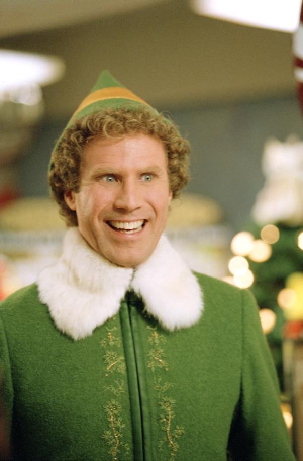Will Ferrell smiling in Elf. 