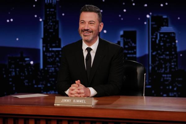 Jimmy Kimmel on his talk show.