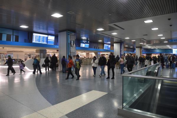Commuters in Penn Station among the delays and cancellations. 
