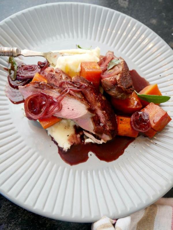 Seared Duck Breast with Wildwood Balsamic Sauce