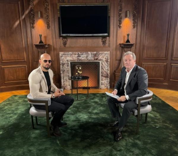 Piers Morgan and Andrew Tate.