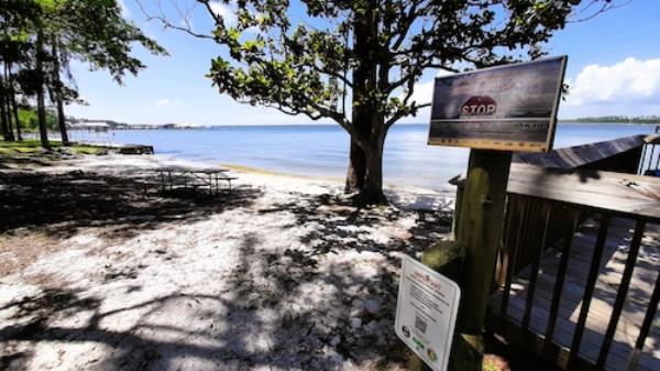 The Coastal Alabama Back Bay Blueway suggests a number of access points for coastal kayaking in the Gulf Shores-Orange Beach area.
